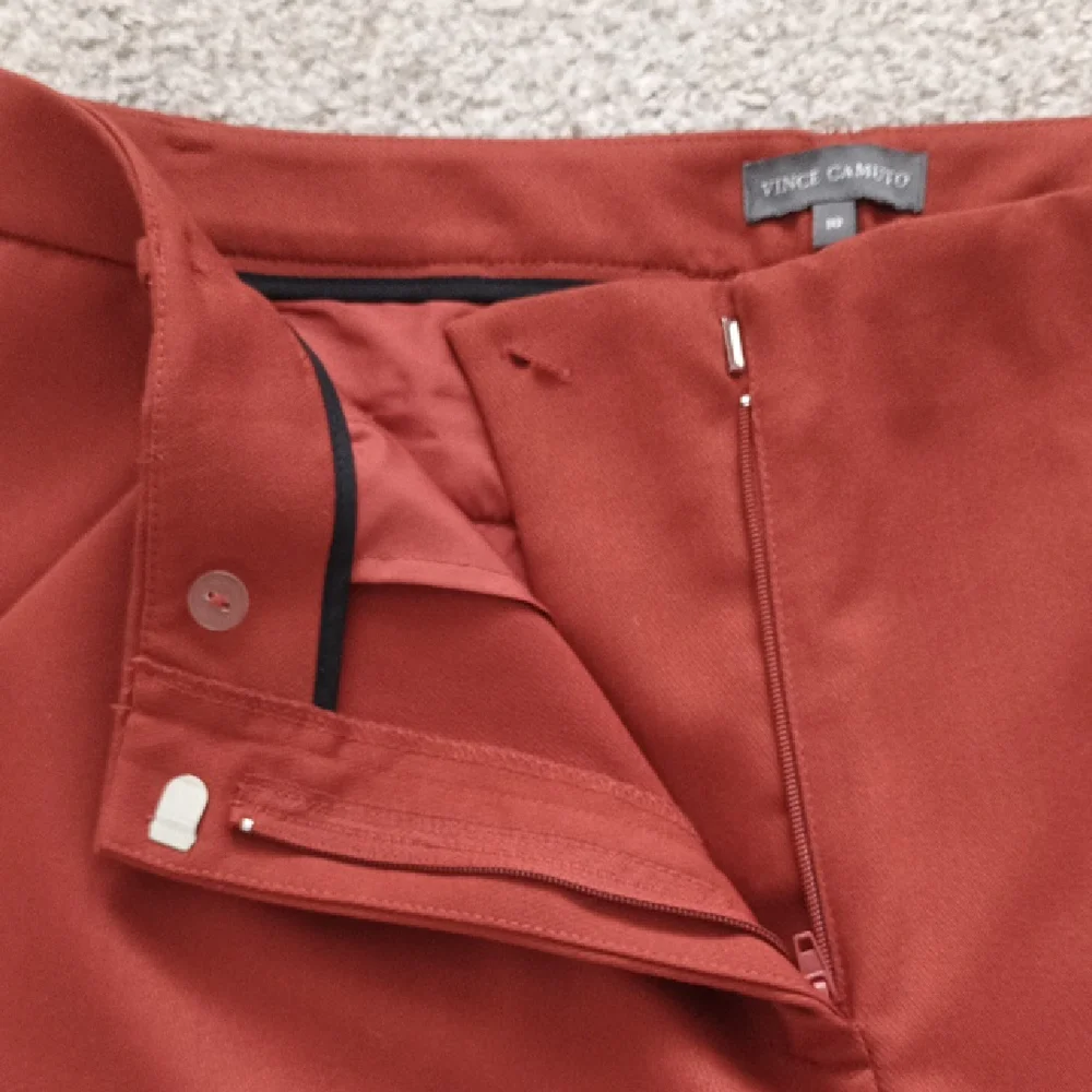NWT Vince Camuto Wide Leg Culotte Pants Rust Color Size 10 - Picture 3 of 6